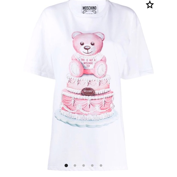 Authentic Moschino Teddy Bear Print Oversized T-Shirt - Picture 1 of 13